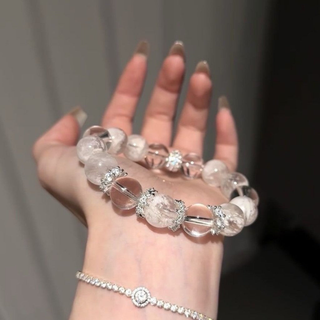Natural white crystal