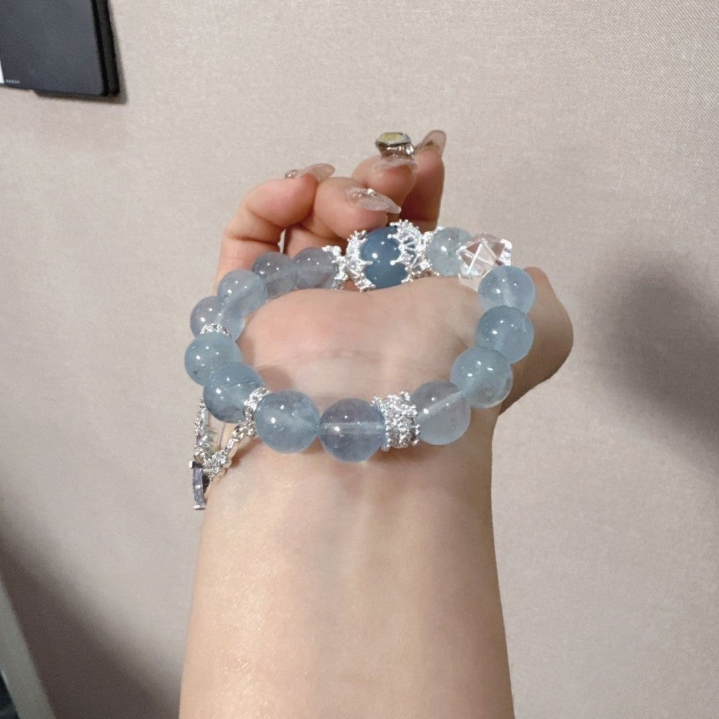 Natural blue crystal