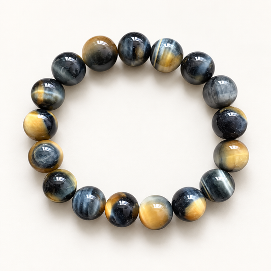 7A Blue Gold Tiger Eye Bracelet