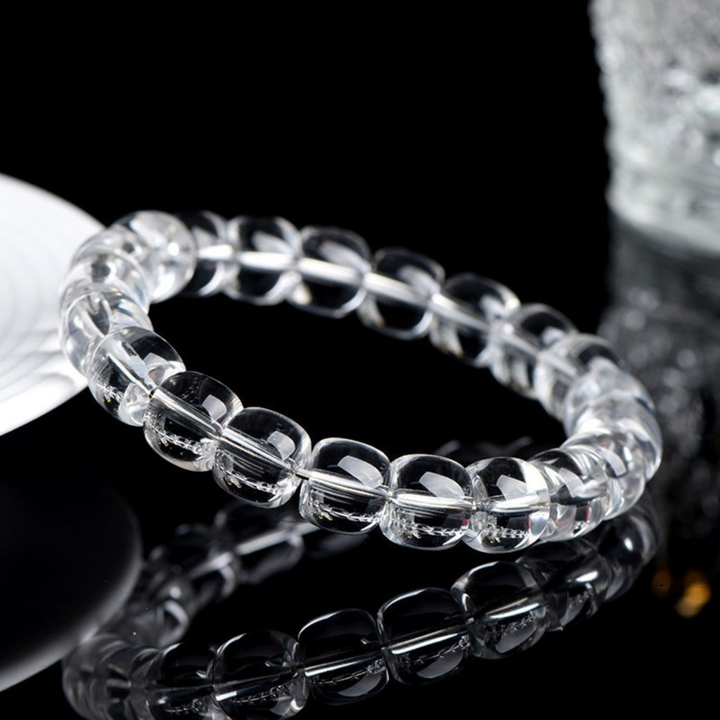 Pure Energy Clear Quartz Bracelet | Chakra Balancing, Meditation Aid, Emotional Healing Stone