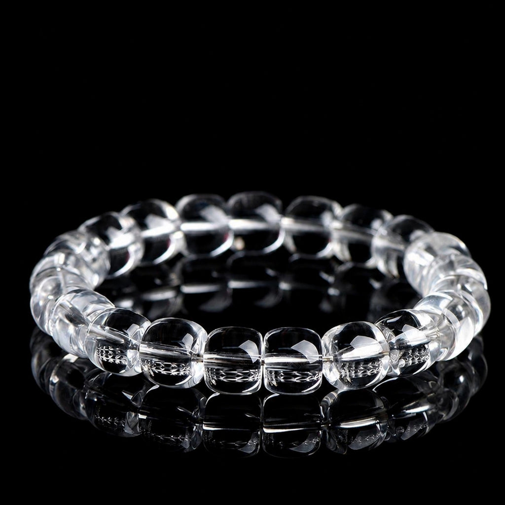 Pure Energy Clear Quartz Bracelet | Chakra Balancing, Meditation Aid, Emotional Healing Stone