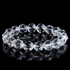 High-Vibration Diamond-Cut Quartz Bracelet | Energy Amplifier, Meditation Focus, Spiritual Clarity Stone