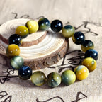 Stone of Courage: Natural Blue & Gold Tiger Eye for Balance