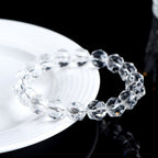 High-Vibration Diamond-Cut Quartz Bracelet | Energy Amplifier, Meditation Focus, Spiritual Clarity Stone