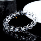 High-Vibration Diamond-Cut Quartz Bracelet | Energy Amplifier, Meditation Focus, Spiritual Clarity Stone