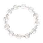 Healing Sugar Cube Clear Quartz Bracelet | Chakra Alignment, Meditation Aid, Emotional Balance Stone