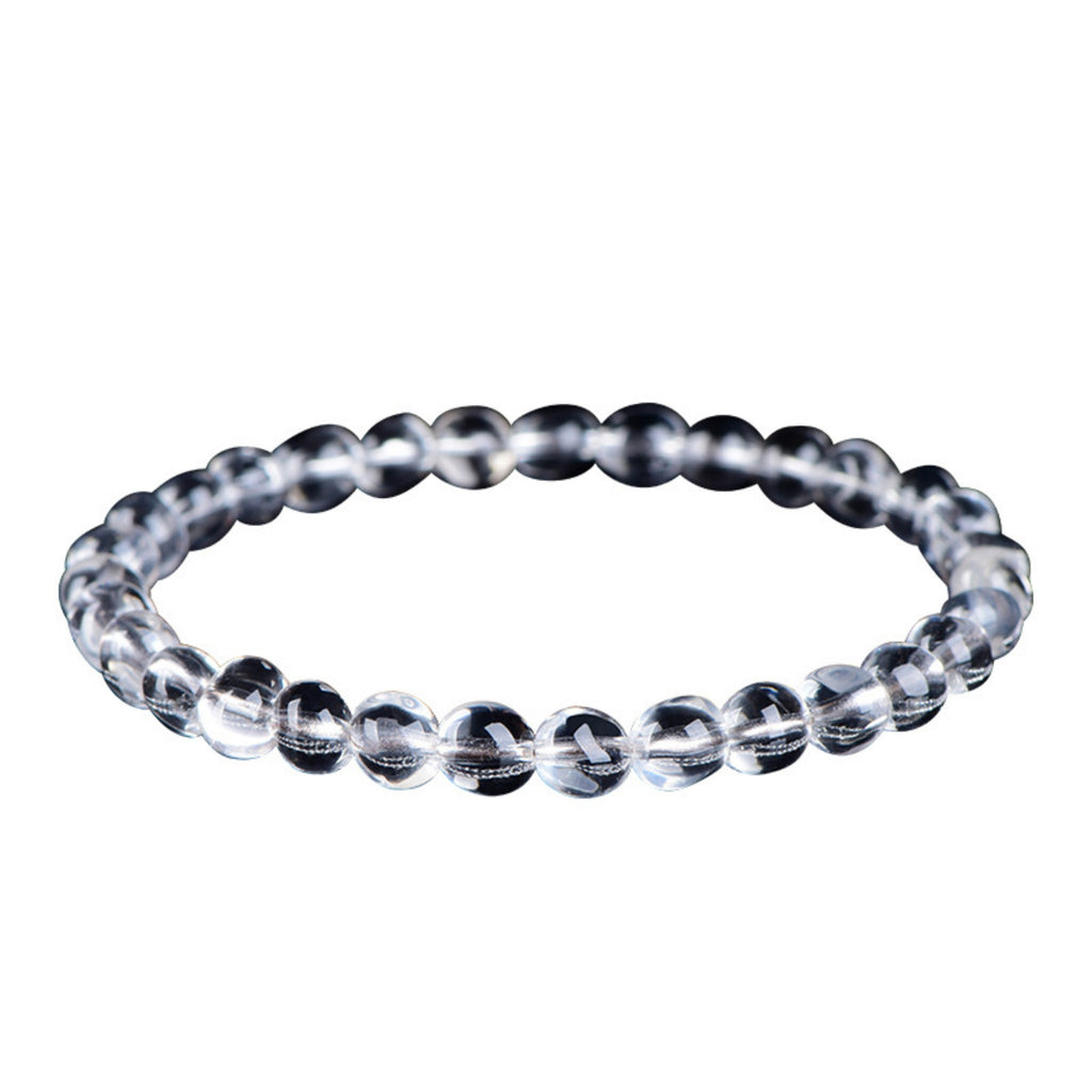 Healing Energy Clear Quartz Egg Bracelet | Chakra Balancing, Stress Relief, Natural Serenity