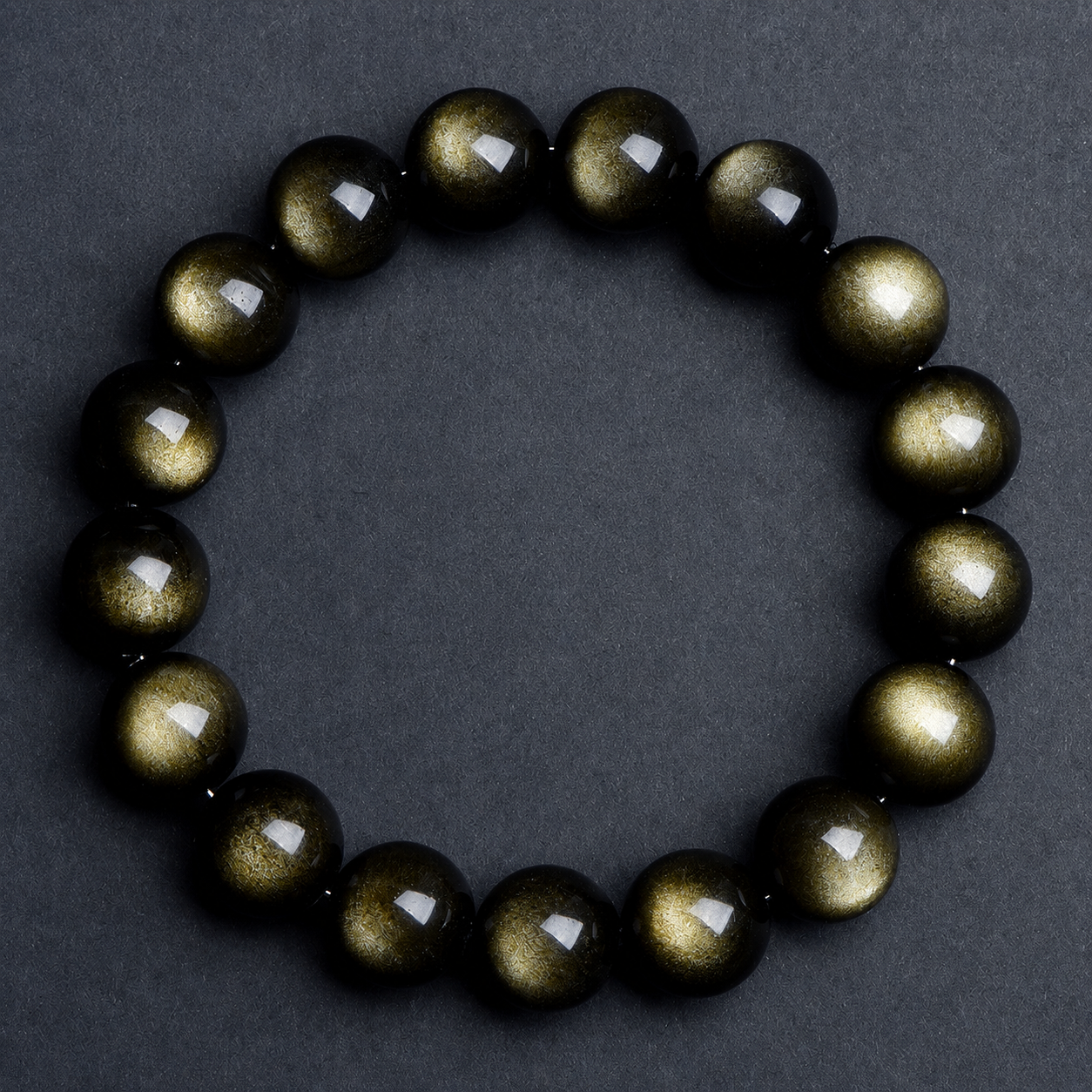 Guochao Style 7A Grade Double-Eyed Silver Obsidian Bracelet | Silver Cat's Eye Cool Beaded Bracelet | Unisex Zodiac Year Lucky Charm | Social Media Viral Hit
