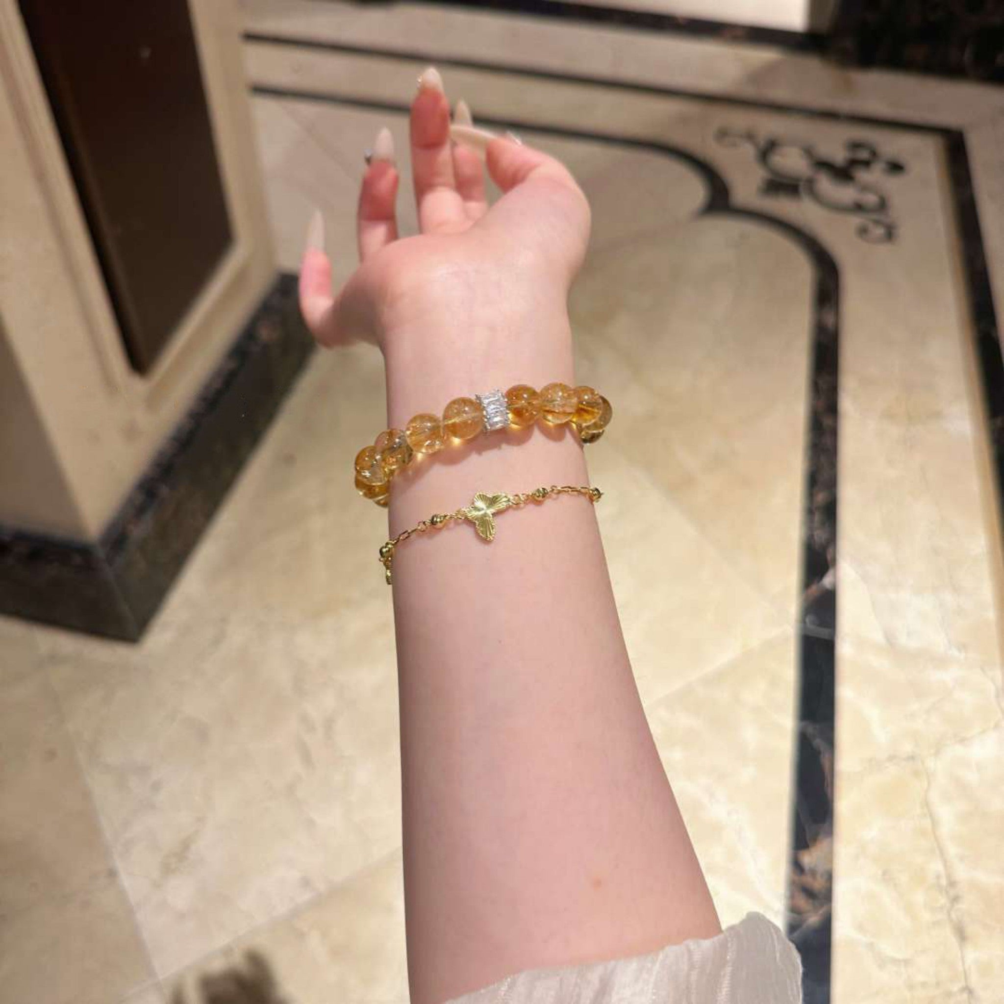 Natural Citrine Wealth Bracelet | 10mm Yellow Crystal for Abundance, Success & Manifestation