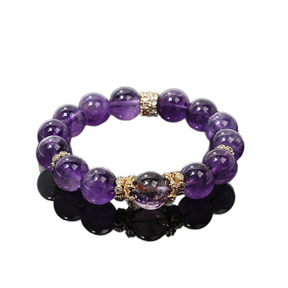 Original white-background view of the amethyst bracelet