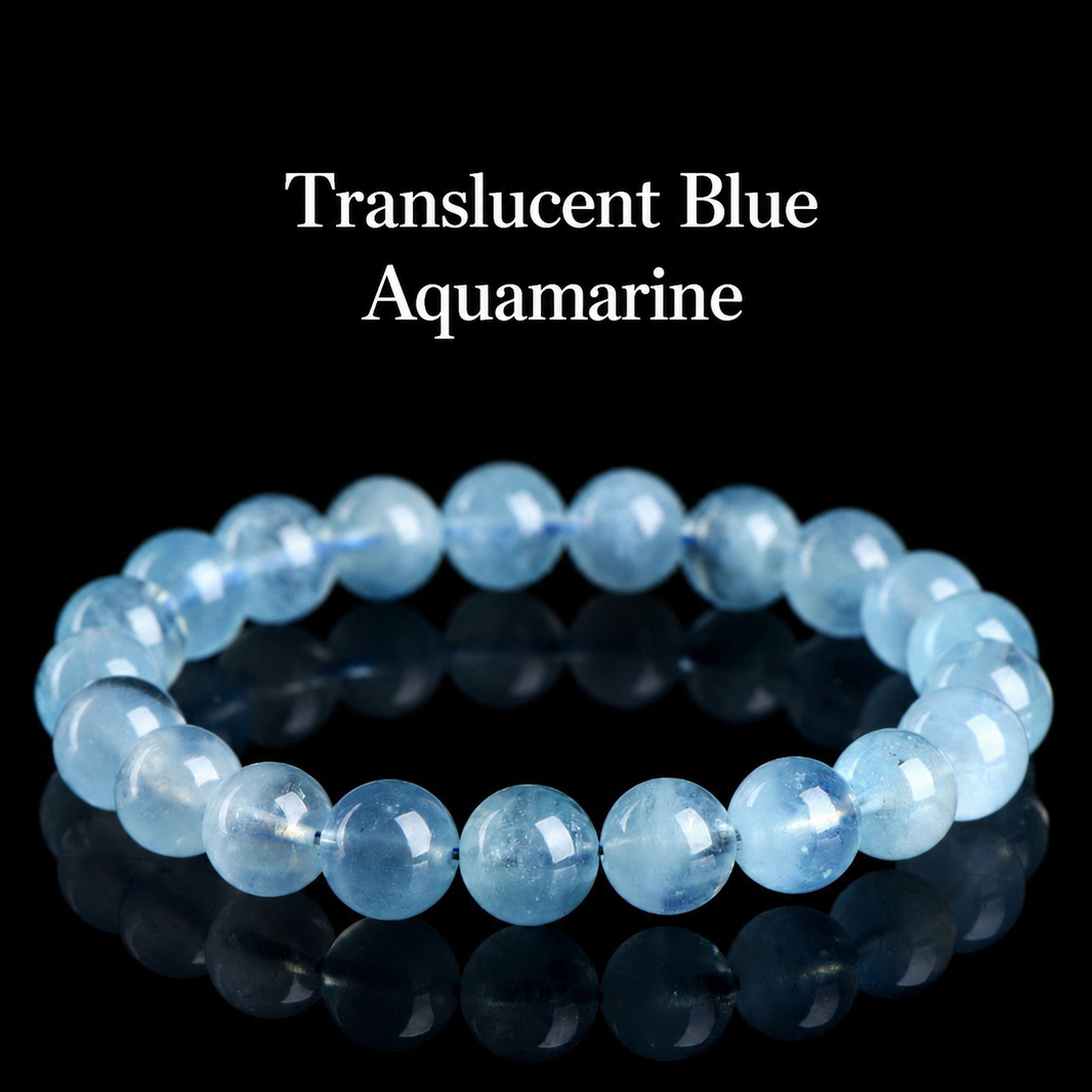 Translucent blue aquamarine