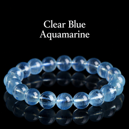 Clear blue aquamarine