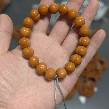 Carved walnut bead bracelet, source product view 8