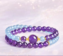 Purple & Icy Blue Beads
