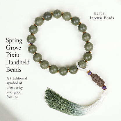 Spring Grove Pixiu handheld incense beads with tassel