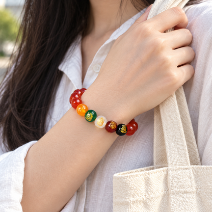 Five Elements Agate Bracelet – lifestyle wrist view