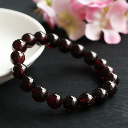 Dark red garnet bracelet original product photograph