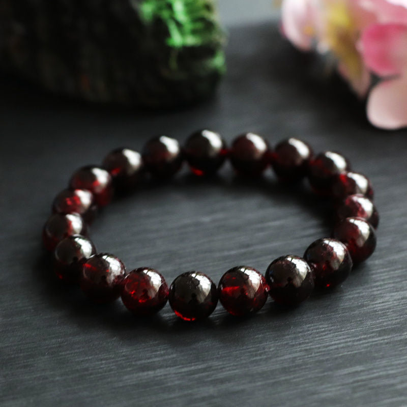 Dark red garnet bracelet original product photograph