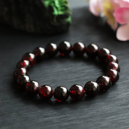 Dark red garnet bracelet original product photograph