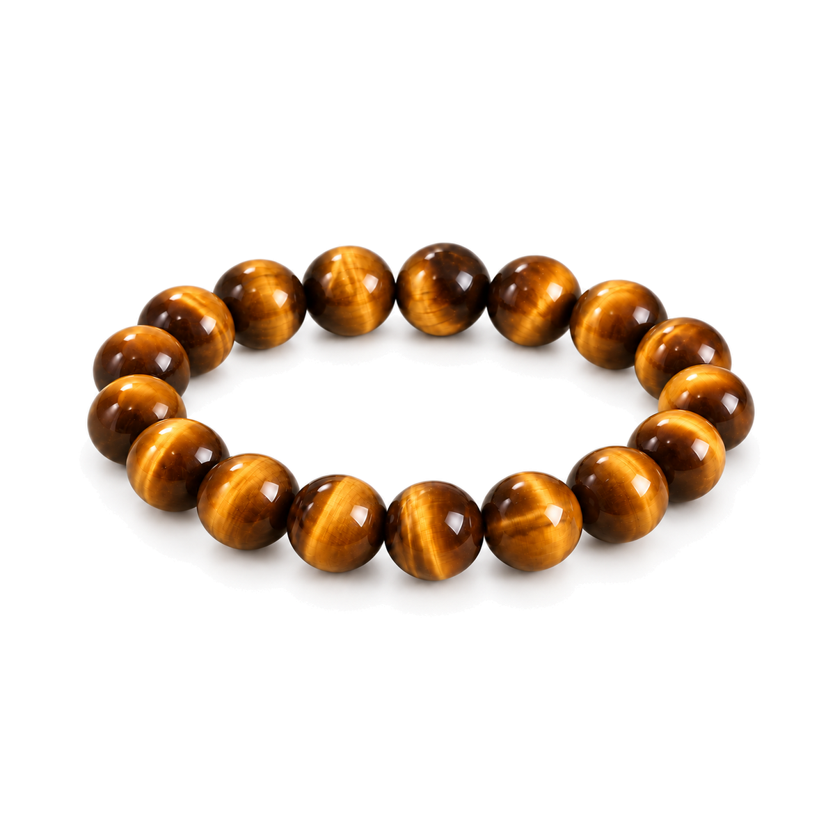 Natural Golden Tiger Eye Bracelet – 12mm – standardized main view