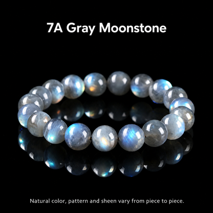 7A gray moonstone with natural variation
