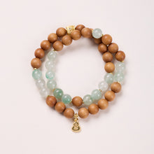 Wood Double Wrap – Pale Green, 8mm