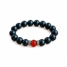 Black Dragon & Red Agate – 12mm