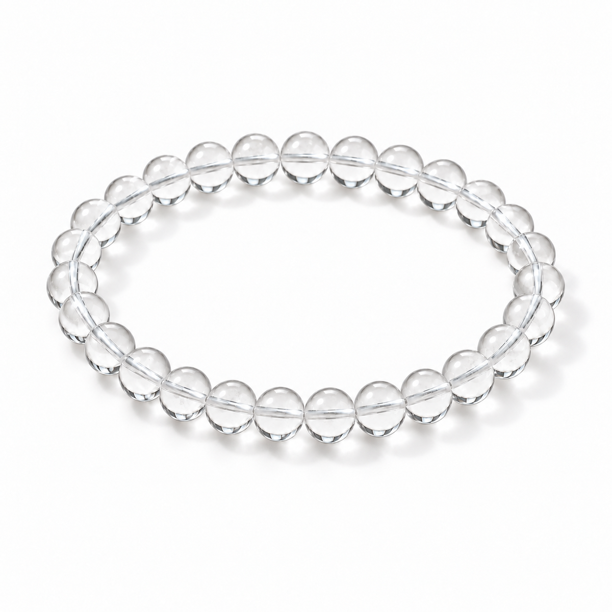 Natural Clear Quartz Minimalist Bracelet – 6–7mm