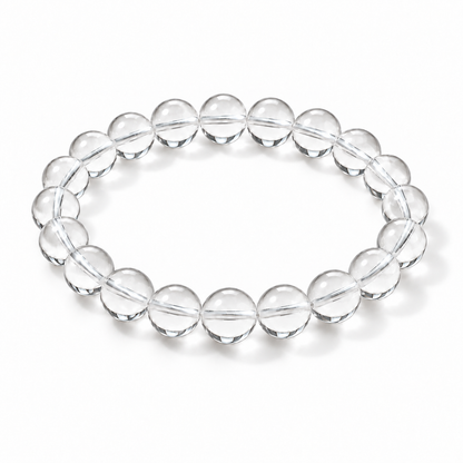 Natural Clear Quartz Minimalist Bracelet – 7–8mm