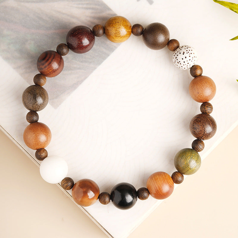 10mm mixed wood bracelet option