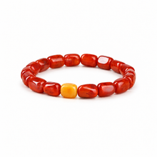 Red Agate with Amber Accent