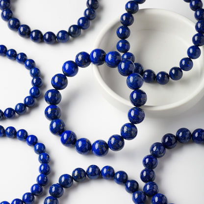Natural lapis lazuli bead bracelets in several sizes