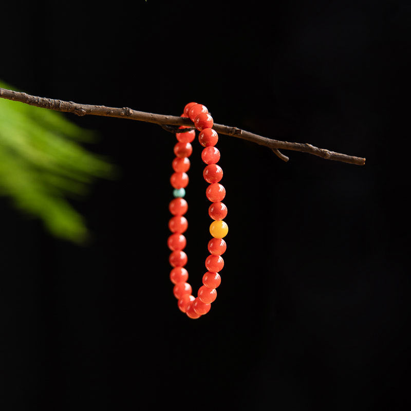 Persimmon red agate bracelet product view 5