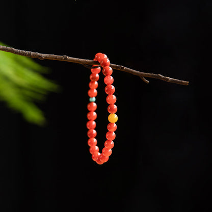 Persimmon red agate bracelet product view 5