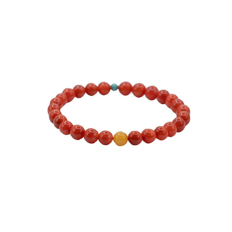 Persimmon red agate bracelet product view 6