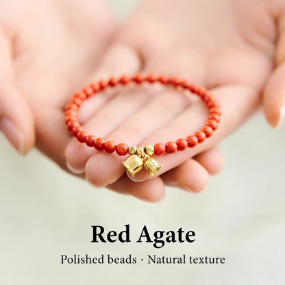 Persimmon red agate bracelet product view 14