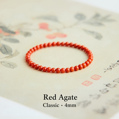 Persimmon red agate bracelet product view 15