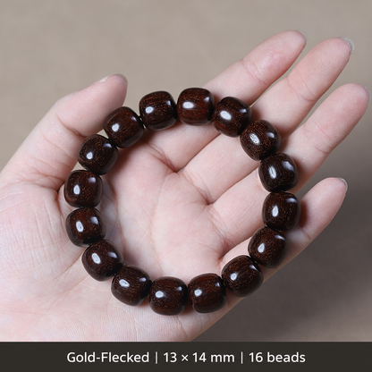 Red sandalwood bracelet option 4 with English bead dimensions