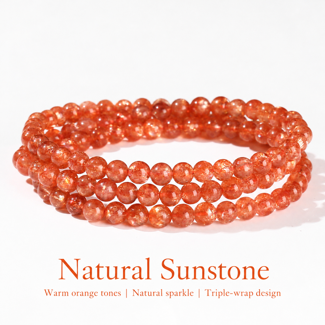 Sunstone triple-wrap design with English description