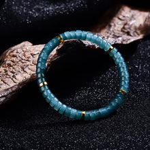 Teal Barrel Beads