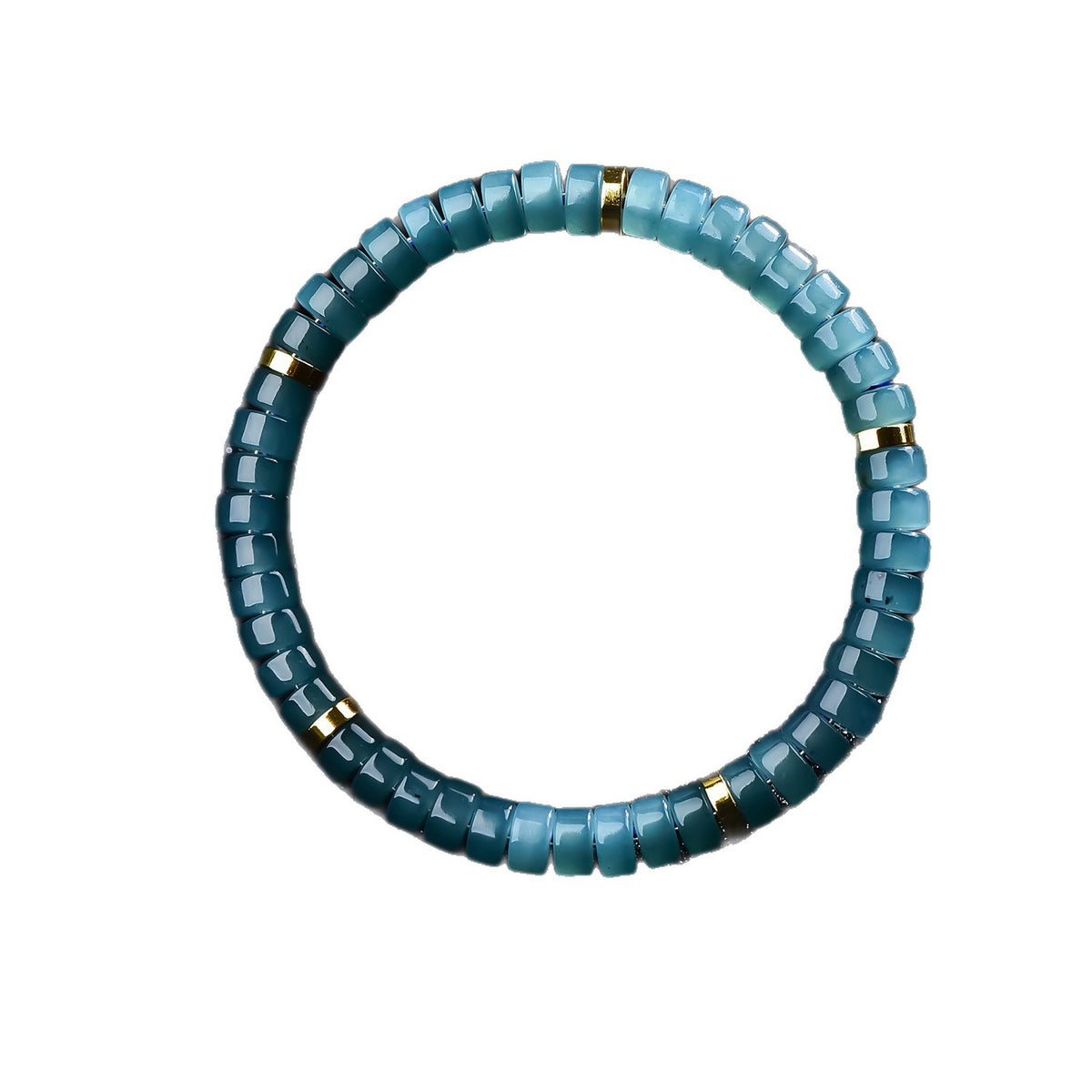 Jadeite barrel bead bracelet original view 06
