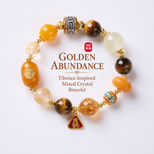 Golden Abundance – Yellow Crystal Mix, 14mm