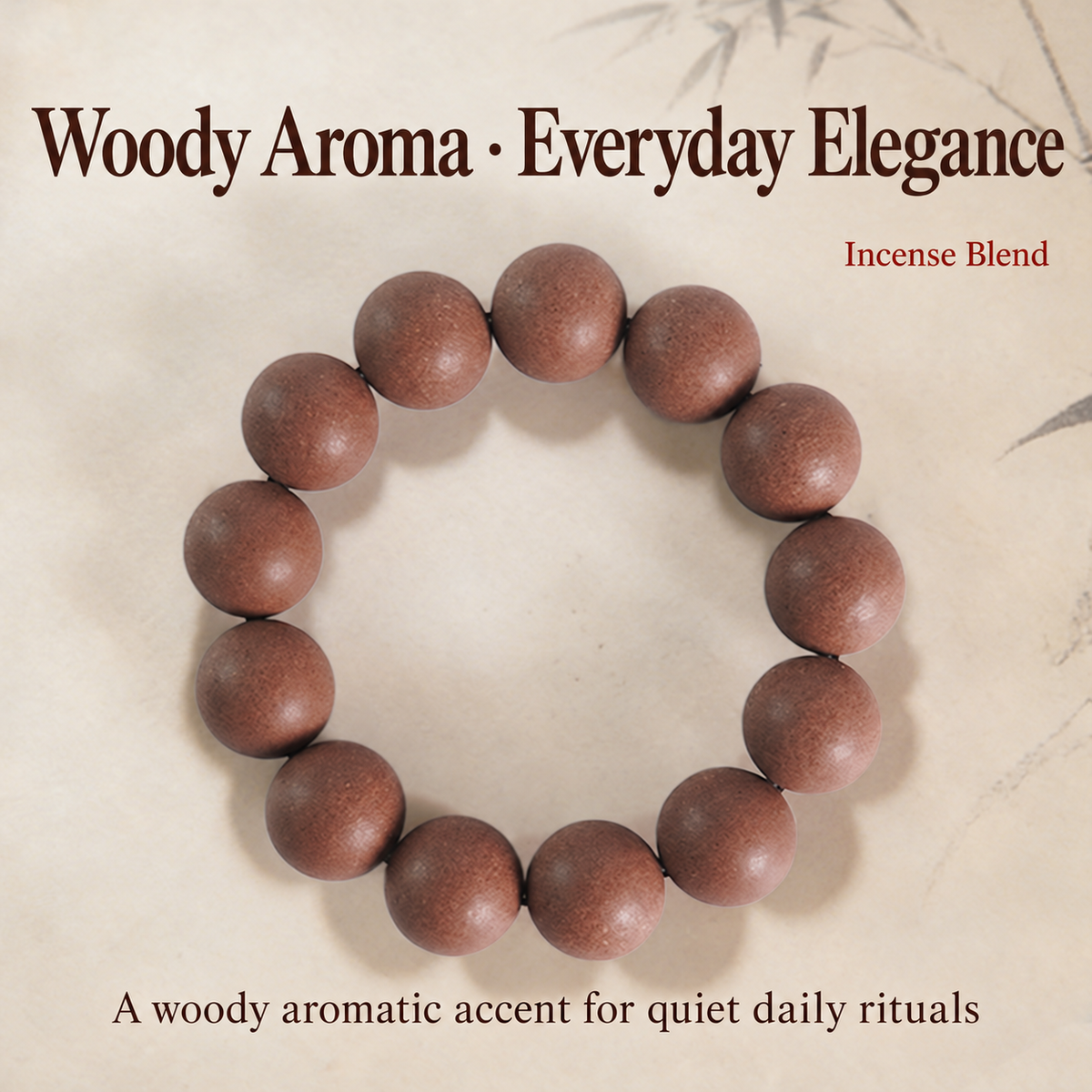 Traditional incense-blend bracelet and aromatic character