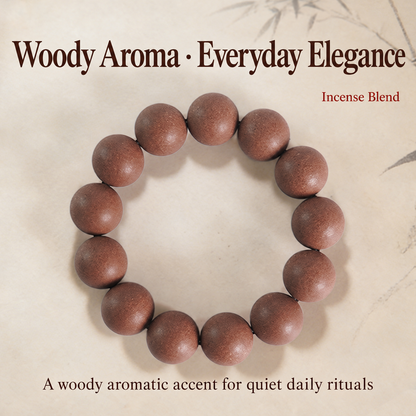 Traditional incense-blend bracelet and aromatic character