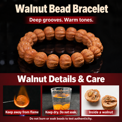 Walnut structure and care: keep dry and away from flame