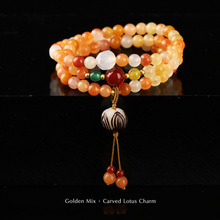 Golden Mix · Carved Lotus Charm