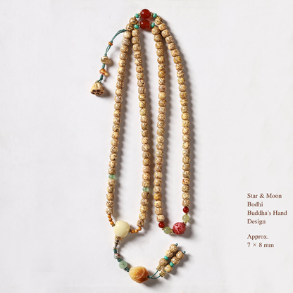 Buddha's Hand Bodhi strand, approximately 7 by 8 mm