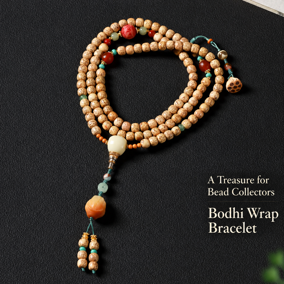 Bodhi wrap bracelet for bead collectors