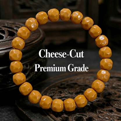 Cheese-cut premium-grade walnut bracelet