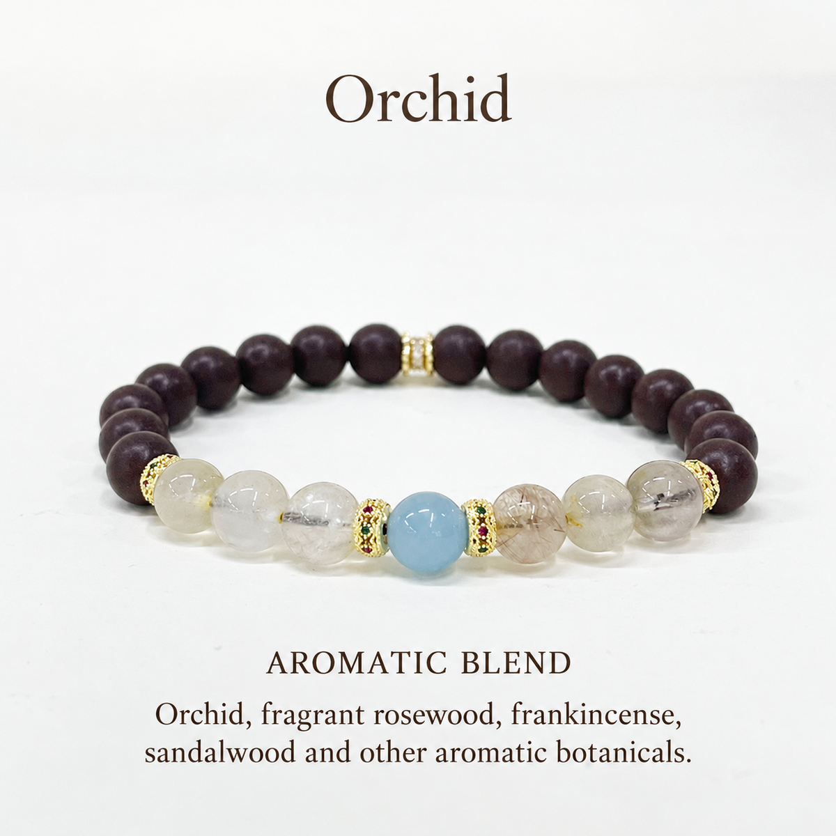 Orchid herbal incense bracelet detail 2